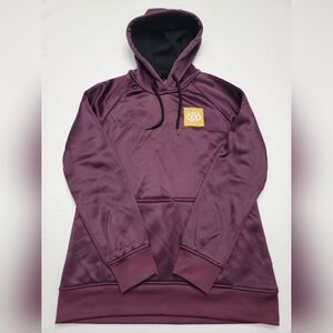 686 Women Cora Bonded Fleece Pullover Hoody Plum Small DWR Hoodie Sweatshirt